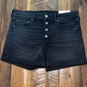 NEW black American Eagle ‘Midi’ jean shorts